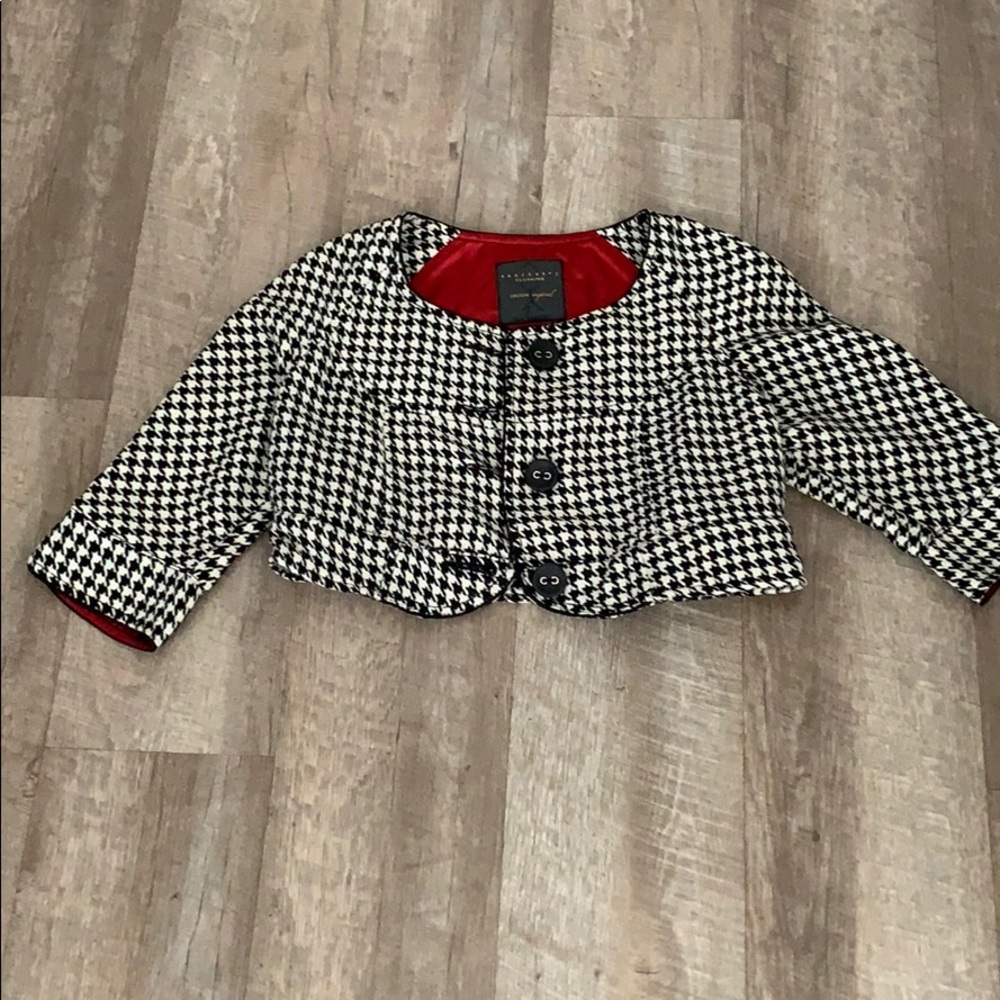 Sanctuary Houndstooth Cap Jacket